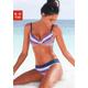 Bügel-Bikini S.OLIVER Gr. 38, Cup F, bunt (blau, rot, gestreift) Damen Bikini-Sets Ocean Blue