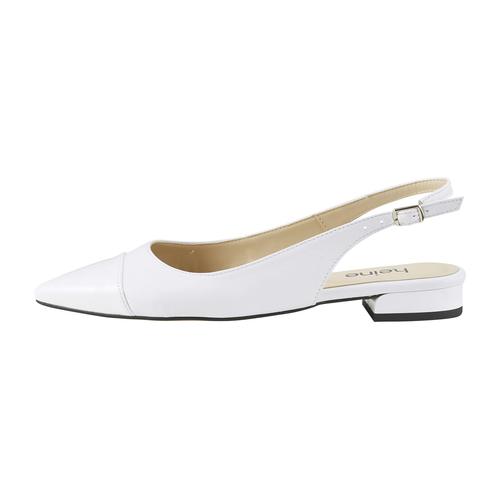 Ballerina HEINE Gr. 38, weiß Damen Schuhe Ballerinas