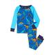 Hatley Boy's Lange Schlafanzüge Raglan Sleeve Pyjama Pajama Set, Blue, 4 Jahre