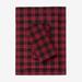 Cotton Flannel Print Sheet Set by BrylaneHome in Buffalo Plaid (Size QUEEN)