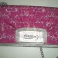 Coach Bags | Coach Brand Cross Body Messenger Authentic Handbag Nwot Silver Clutch | Color: Pink/Silver | Size: Os