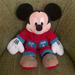 Disney Toys | Christmas Mickey Stuff Animal . | Color: Black/Red | Size: 15 Inches Height
