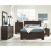 CDecor Home Furnishings Oatfield 2-Piece Bedroom Set w/ Chest Wood in Black | 53.5 H x 78.75 W x 84.75 D in | Wayfair 204168KE-S2C