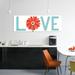 East Urban Home Love by Michael Mullan - Gallery-Wrapped Canvas Giclée Print Canvas, Cotton in Blue/Green/Red | 16 H x 48 W x 1.5 D in | Wayfair