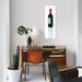 East Urban Home Wine Stance II by Marco Fabiano - Gallery-Wrapped Canvas Print Canvas, Cotton in Blue/Green/White | 48" H x 16" W x 1.5" D | Wayfair