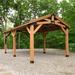 Backyard Discovery 20' x 12' Norwood Carport Gazebo Wood/Hardtop/Cedar in Brown | 122 H x 144 W x 240 D in | Wayfair 2207011