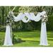 Warm Home Designs Wedding Arch Draping Fabric in White | 144 H x 55 W x 0.1 D in | Wayfair WED WHI+WHI 144