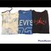 Levi's Shirts | 3 T-Shirt Bundles, Levi’s, Jordan And Hollister Small, Medium And Boys Shirt. | Color: Blue | Size: S