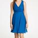 J. Crew Dresses | J.Crew Evie Chiffon Dress Size 10 Silk Bridesmaid Crepe Aline | Color: Blue | Size: 10