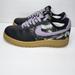 Nike Shoes | Nike Af1’s Custom Men Size 9, Women Size 10.5 **Pre-Owned** | Color: Black/Purple | Size: Men's 9/Women's 10.5