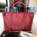 Gucci Bags | Gucci Microguccissima Margaux Satchel Tote Bag (449655) | Color: Red | Size: Os