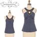 Anthropologie Tops | Anthro Deletta Beaded Grecian Sleeveless Top W/ Gathered Waist | Color: Blue/Gray | Size: M