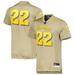 Men's adidas #22 Tan Arizona State Sun Devils Rising Premier Strategy Jersey