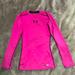 Under Armour Shirts & Tops | Girls Under Armour Heat Gear Long Sleeve Shirt Top Youth Size Extra Small Yxs | Color: Black/Pink | Size: Xsg