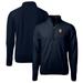 Men's Cutter & Buck Navy Syracuse Orange Big Tall Cascade Eco Sherpa Fleece Quarter-Zip Jacket