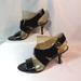 Michael Kors Shoes | Michael Kors Kitten Heels | Color: Black/Gold | Size: 8.5
