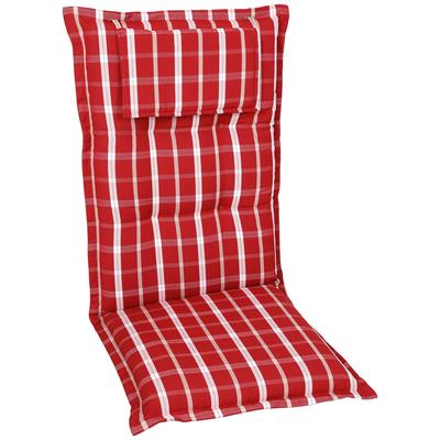 Hochlehnerauflage GO-DE "Marseille", rot, B:120cm H:8cm T:50cm, Obermaterial: 100% Polyacryl, Polsterauflagen Image