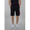 Shorts ALPHA INDUSTRIES "ALPHA Men - Cargo X-Fit Short" Gr. S, Normalgrößen, schwarz (black) Herren Hosen Shorts