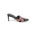 Donald J Pliner Mule/Clog: Slide Stilleto Boho Chic Red Solid Shoes - Women's Size 8 1/2 - Open Toe