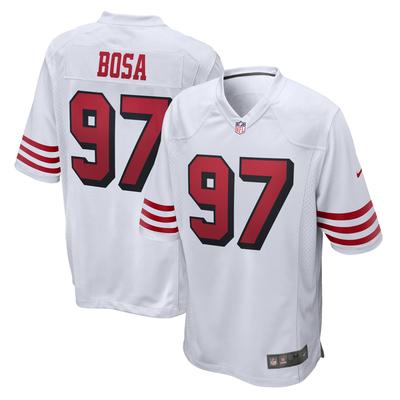 San Francisco 49ers Nike Game Sekundär Ausweichtrikot - Weiß - Nick Bosa - Herren Image