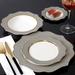 Brilliant Nova Bone China 18 PC Dinnerware Set, Service for 6, Stainless Steel in Gray/White/Yellow | Wayfair 7252.079.18