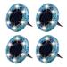 Bell + Howell Bell+howell Disk Lights Solar Ground Lights Mosaic Wireless Auto On/off Solar Pathway Garden Outdoor Lighting w/ 6 Led Bulbs For Lawn | Wayfair