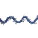 Northlight Seasonal 50' x 2" Christmas Tinsel Garland w/ Snowflakes - Unlit Plastic in Blue | 2 H x 600 D in | Wayfair NORTHLIGHT K94049