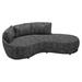 Seasonal Living Fizz 96" Wide Patio Sofa Wood in Black | 31 H x 96 W x 59 D in | Wayfair 105FT001P2-SWB-LAF_105FZ-Z2-21A