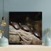 Bayou Breeze Black & Brown Turtle On Brown Wood - 1 Piece Square Graphic Art Print On Wrapped Canvas in Black/Brown | 12 H x 12 W x 2 D in | Wayfair