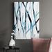 Orren Ellis Runnel II - Wrapped Canvas Print Canvas, Solid Wood in Black/Blue/White | 18 H x 12 W x 1.5 D in | Wayfair