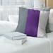 ArtVerse Sacramento Basketball Linen Striped Pillow Cover Linen in Gray/White/Indigo | 14 H x 14 W x 1 D in | Wayfair NBS351-SLPG4LC
