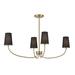 Meridian Lighting 38 Inch 4 Light LED Chandelier - M100104NB