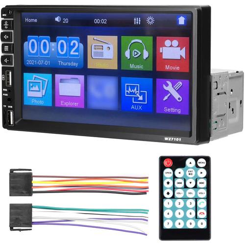 Einzel-DIN-Autoradio 7-Zoll-LCD-Touchscreen-Monitor bt MP5-Player