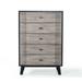 Nova Domus Panther Contemporary Grey & Black Chest