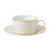 Wedgwood Gio Gold (Arris) Teacup & Saucer Set