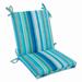 Pillow Perfect Outdoor Dina Seaside Blue Squared Corners Chair Cushion - 36.5 X 18 X 3