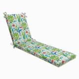 Pillow Perfect Outdoor Coral Bay Blue Chaise Lounge Cushion 80x23x3 - 80 X 23 X 3