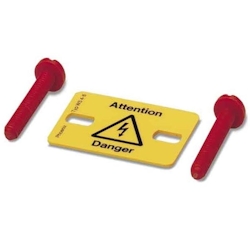 10 Stück Phoenix Contact Warnschild WS 5-10 1004429 Image