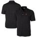 Men's Cutter & Buck Heathered Black San Francisco Giants Advantage Space Dye Tri-Blend Polo