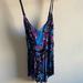 Free People Tops | Floral Designer Tank Top From Free People | Color: Blue/Purple | Size: M