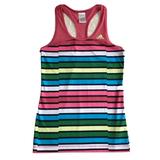 Adidas Tops | Adidas Womens Activewear Tank Top Small Pink Colorful Striped Tennis Golf Gym | Color: Green/Pink | Size: S