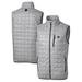 Men's Cutter & Buck Gray Washington Nationals Rainier Full-Zip Puffer Vest