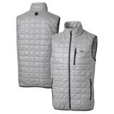 Men's Cutter & Buck Gray Toronto Blue Jays Rainier Full-Zip Puffer Vest