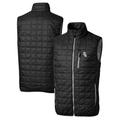 Men's Cutter & Buck Black Chicago White Sox Big Tall Rainier Full-Zip Puffer Vest