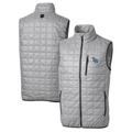 Men's Cutter & Buck Gray Tampa Bay Rays Big Tall Rainier Full-Zip Puffer Vest