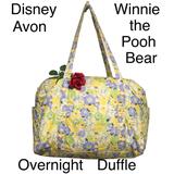 Disney Bags | Disney Avon Duffel Overnight Quilted Bag Yellow Lavender Euc Almost Like New! | Color: Purple/Yellow | Size: Lg. See Meas.