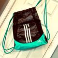 Adidas Accessories | Adidas Lightweight Backpack. Great Condition. | Color: Black/Green | Size: 13 X 17 1/2