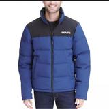 Levi's Jackets & Coats | Levi's Arctic Cloth Quilted Puffer Coat Navy Size Large Nwt | Color: Black/Blue | Size: L