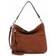 Hobo TAMARIS "Adele" Gr. B/H/T: 33 cm x 27 cm x 12 cm, braun (cognac) Damen Taschen Handtaschen