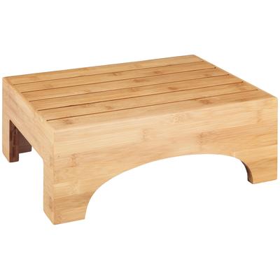 Badhocker WENKO "Bambusa", beige (natur), B:40cm H:30cm T:17cm, Hocker, BxTxH: 40x17x30 cm Image